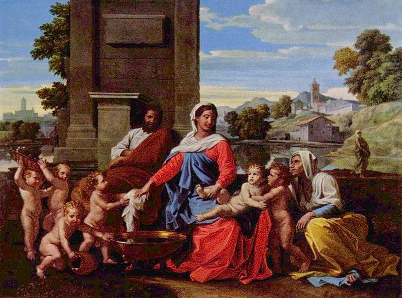 Nicolas Poussin Heilige Familie oil painting picture